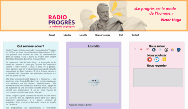 Première mouture du site à la mano